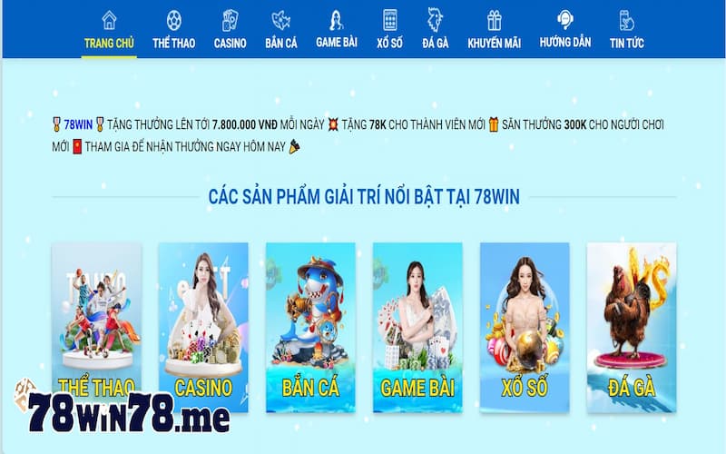 Vì sao nên lựa chọn tham gia cá cược tại nhà cái 78win